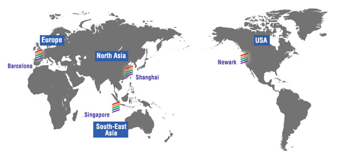 VIPColor worldwide locations